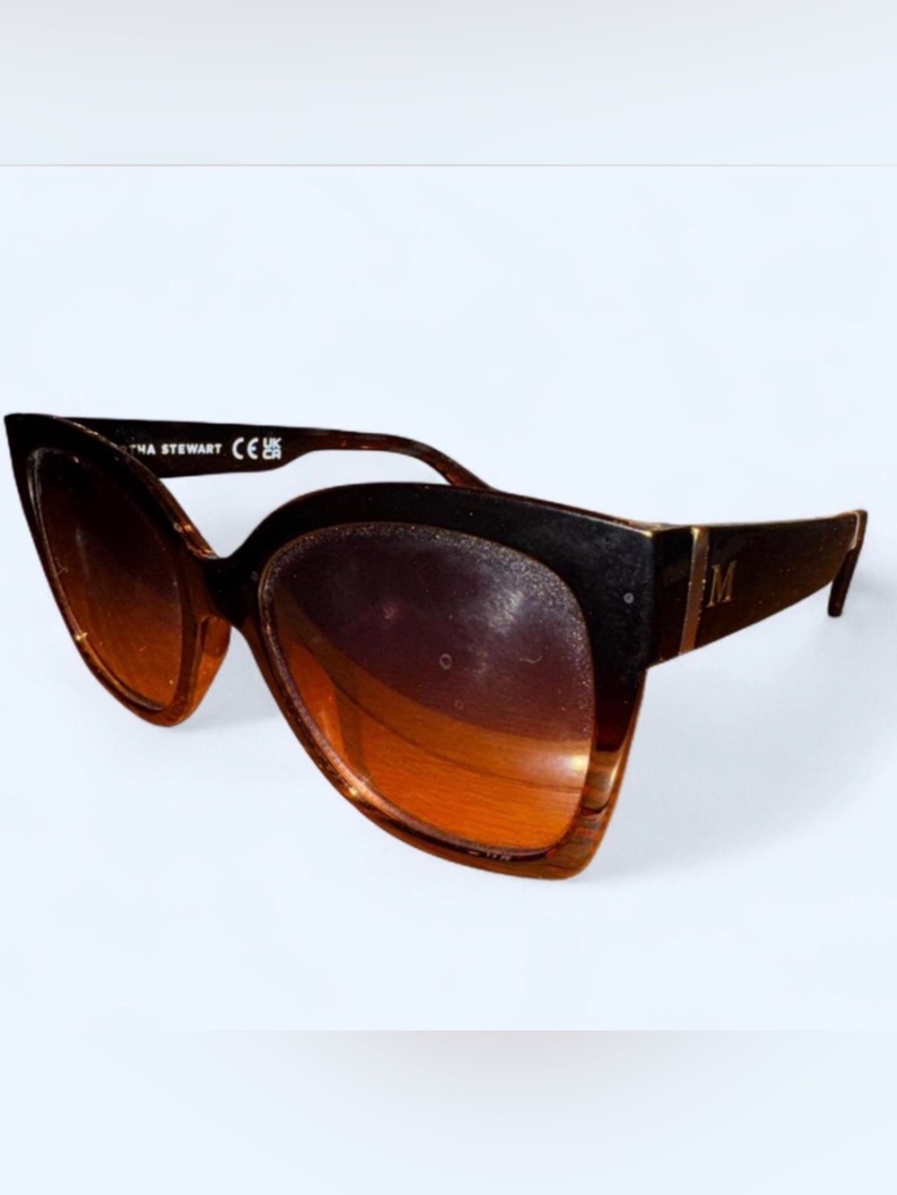 Martha Stewart Black Ombre Cat-Eye Sunglasses